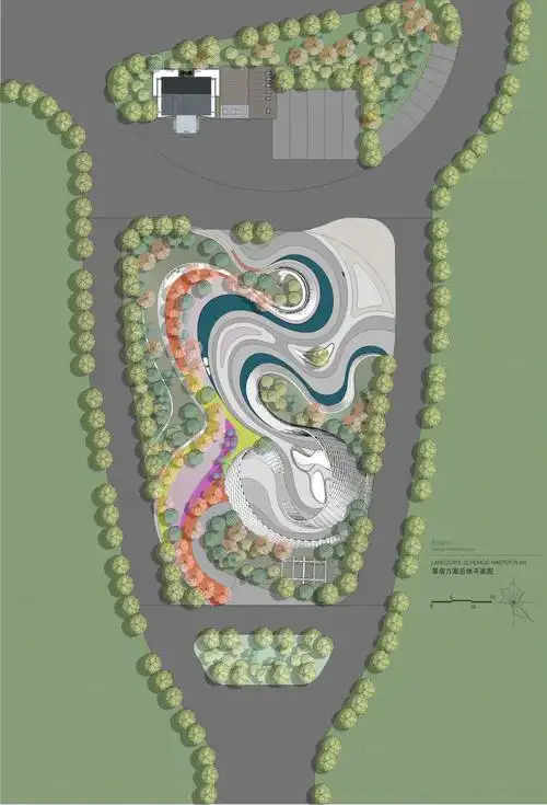 迎曦——森林公园入口广场景观设计-古田路9号-品牌创意/版权保护平台