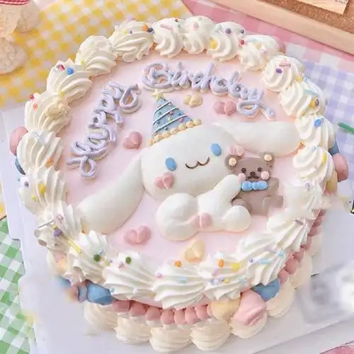 南茶郎玉桂狗蛋糕网红复古可爱生日蛋糕创意定制送女友闺蜜儿童男女