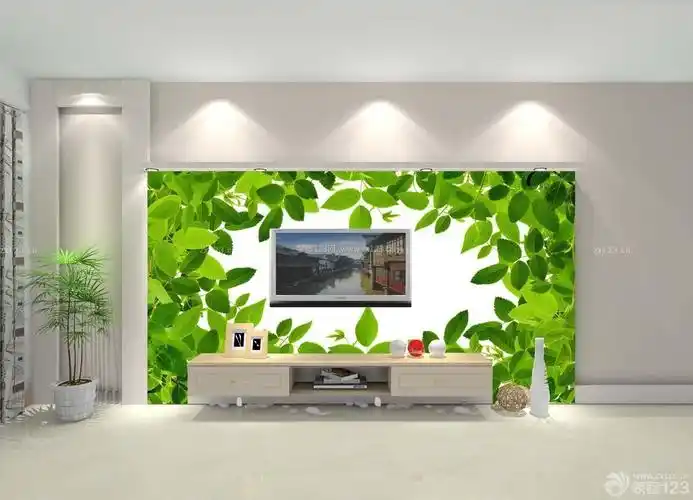 农村楼房简约装修电视背景墙颜色图片